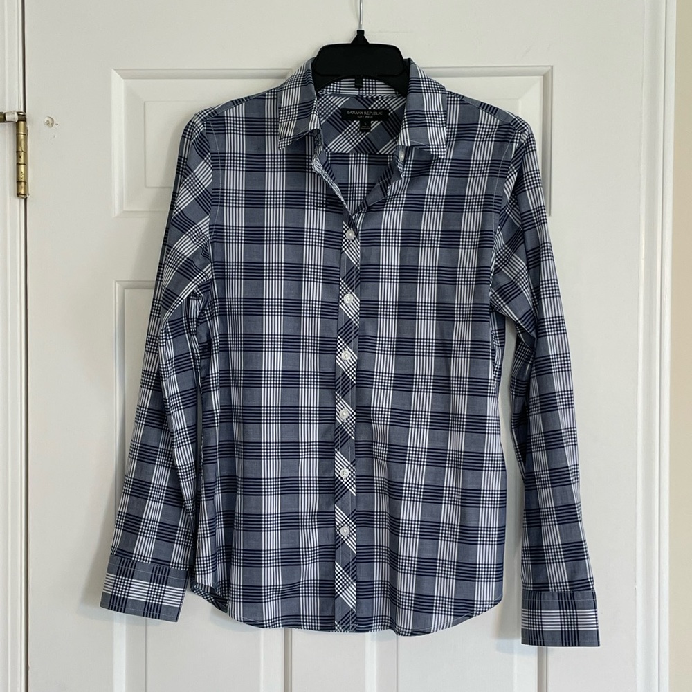 Navy Blouse by Banana Republic